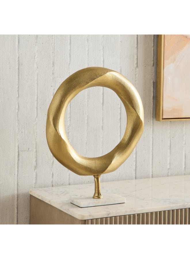 Home Box Gold Aluminium Round Table Accent for Home Decor - Image 4